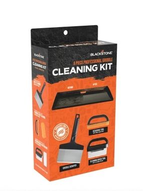 Blackstone 8 Piece Professional Griddle Cleaning Kit Scraper Scouring Brick Tool